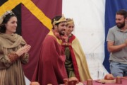 Il re Sancho e la regina Munia presiedono la cerimonia